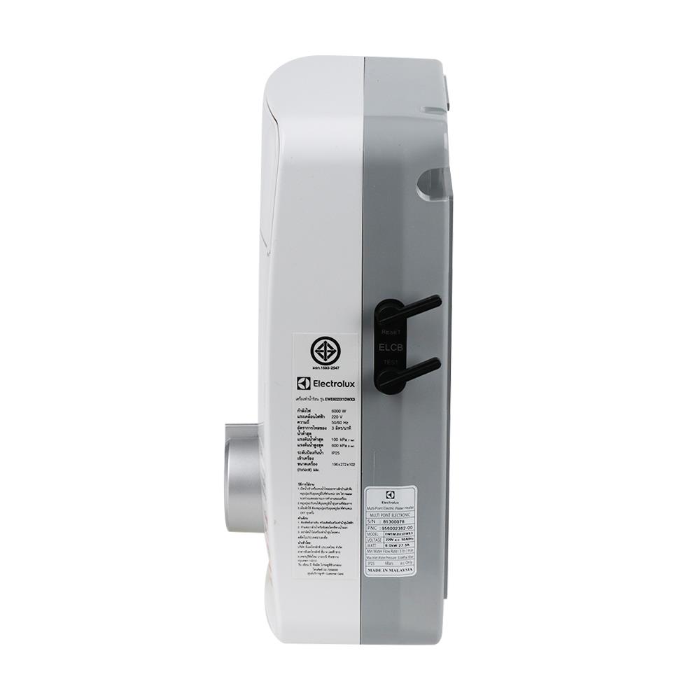 เครื่องทำน้ำร้อน ELECTROLUX EWE602IX1DWX3 6,000 วัตต์