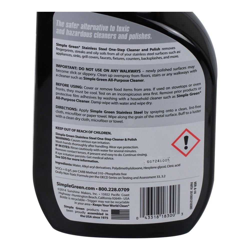 น้ำยาทำความสะอาดสเตนเลส SIMPLE GREEN 946ml