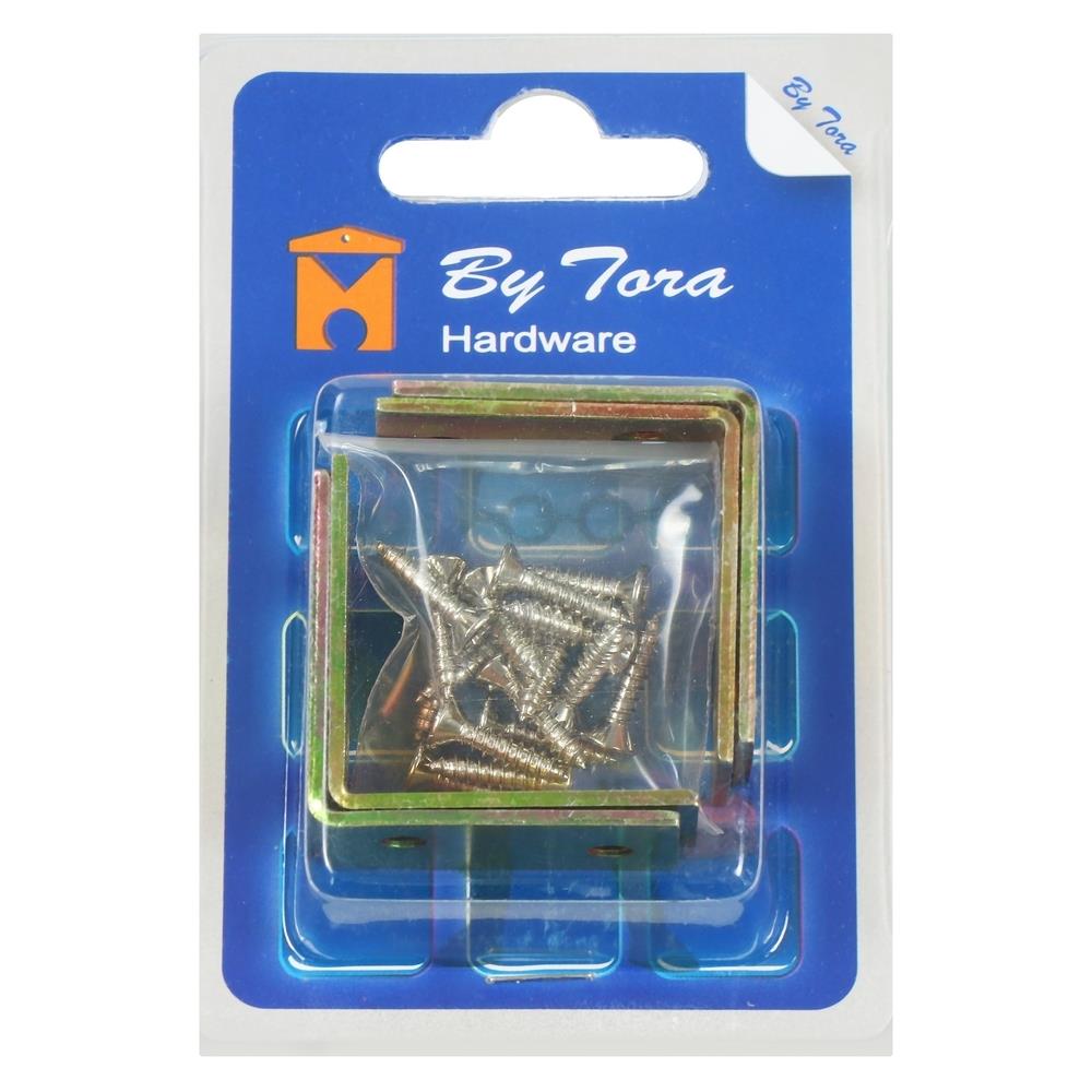 ฉากเหล็กตัว L BY TORA 20X40X2MM สีนิกเกิ้ล