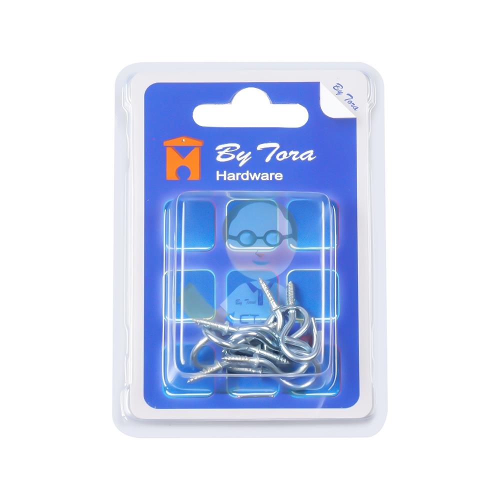 ตะขอ ตัวซี BY TORA 3/4"  สีนิกเกิ้ล