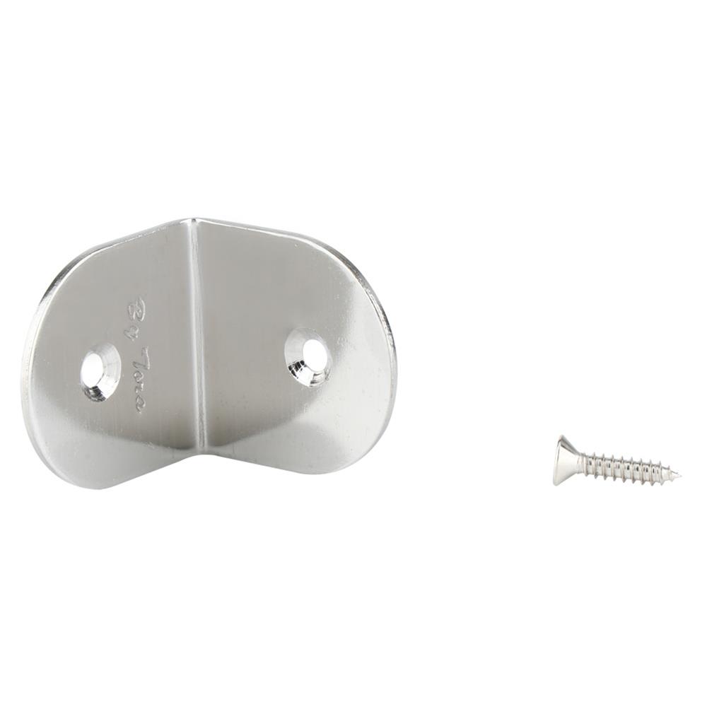 ฉากเหล็ก 2 รู BY TORA 38X40X2 มม. สีสเตนเลส