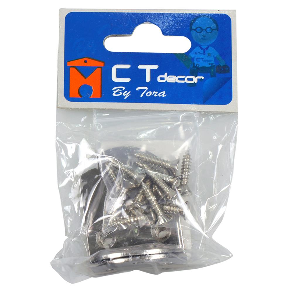 ฉากเหล็ก 2 รู BY TORA 38X48X2.8 มม. สีสเตนเลส