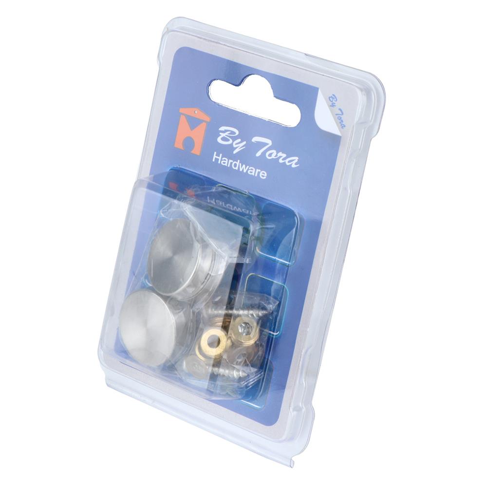 ตัวยึดกระจกสเตนเลส BY TORA MSSA-25-4 25 มม. สีสเตนเลส