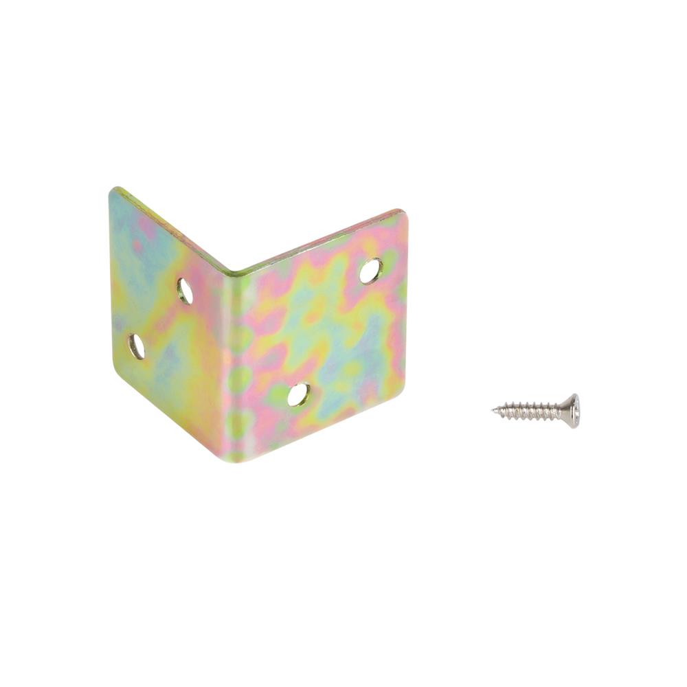 เหล็กฉาก 4 รู BY TORA 40X40X2 มม. สีรุ้ง