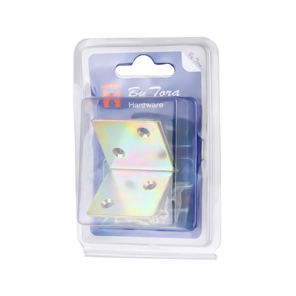 เหล็กฉาก 4 รู BY TORA 40X40X2 มม. สีรุ้ง