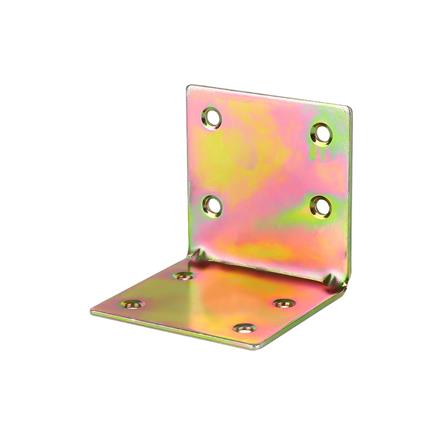 ฉากเหล็ก 8 รู BY TORA 60X60X2 มม. สีรุ้ง 2ชิ้น