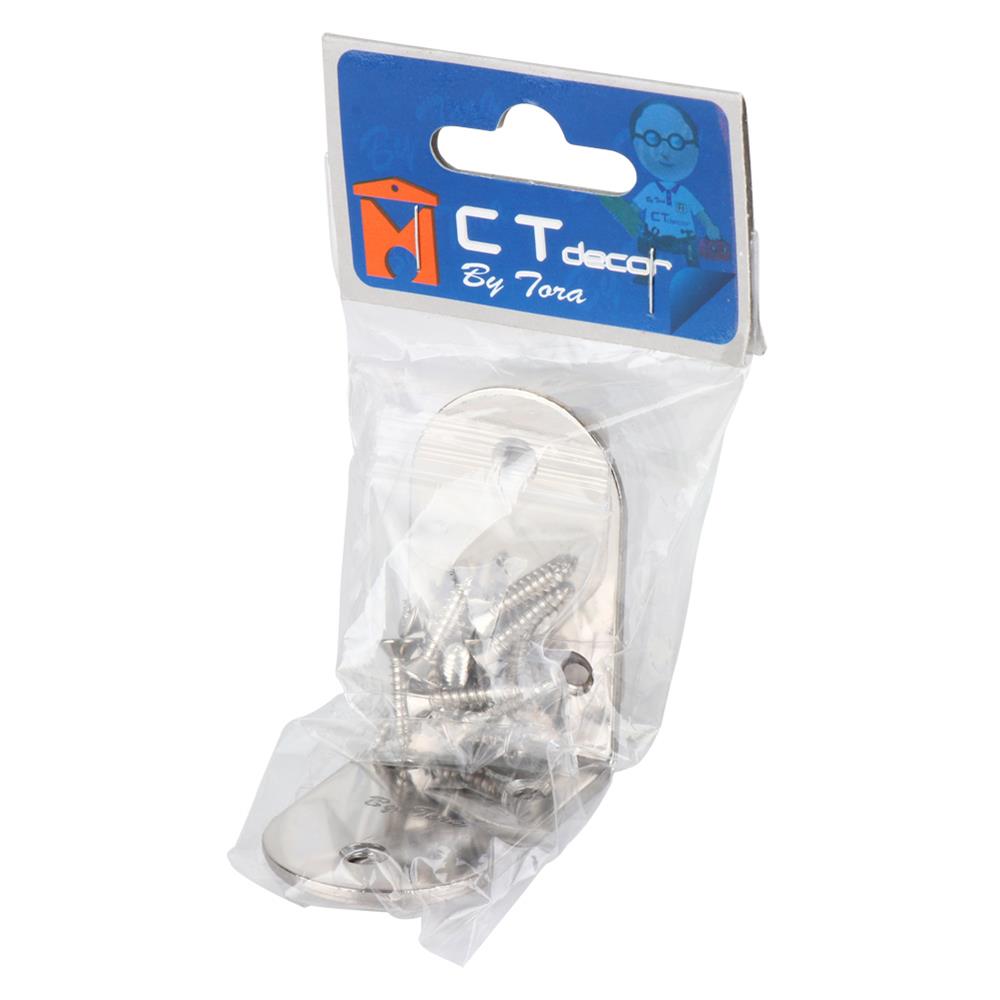 ฉากเหล็ก 4 รู BY TORA 38X66X2.8 มม. สีสเตนเลส