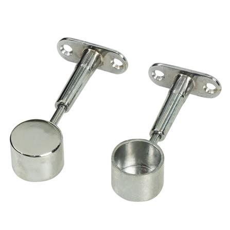 ตัวรับท่อปรับได้ BY TORA 1 นิ้ว สีนิกเกิล แพ็ก 2 ชิ้น