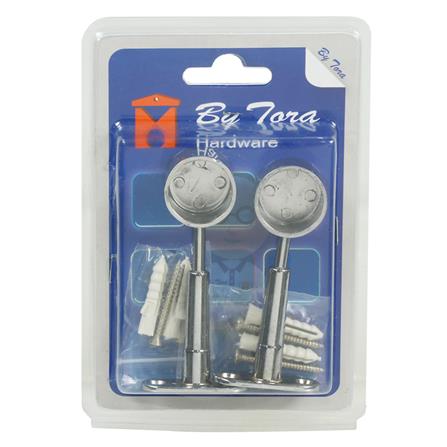 ตัวรับท่อปรับได้ BY TORA 1 นิ้ว สีนิกเกิล แพ็ก 2 ชิ้น_2