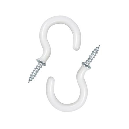 ตะขอ ตัวซี 1/4" BY TORA สีขาว