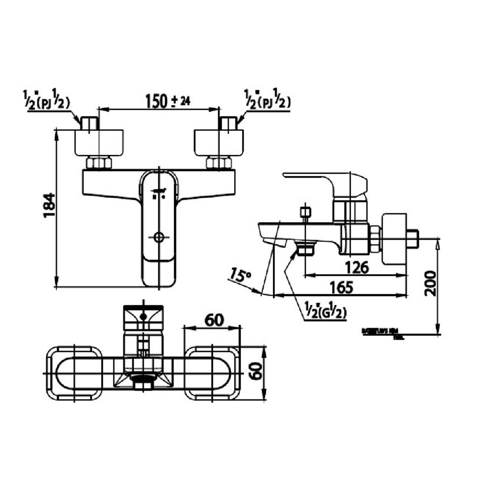 ก๊อกผสมอ่างอาบ COTTO CT2147AGR สีทอง