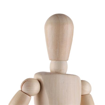 ของตกแต่ง HOME LIVING STYLE หุ่นไม้ 8x30 ซม. สีน้ำตาล_3