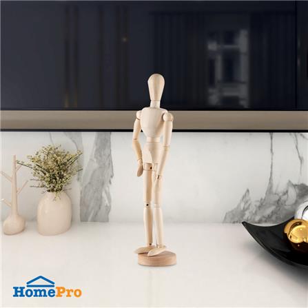 ของตกแต่ง HOME LIVING STYLE หุ่นไม้ 8x30 ซม. สีน้ำตาล_5