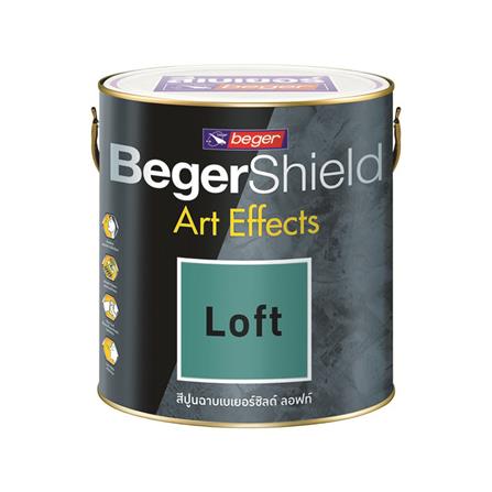 สีปูนฉาบ BEGER SHIELD ART EFFECTS LOFT AF-0101 1 แกลลอน_0