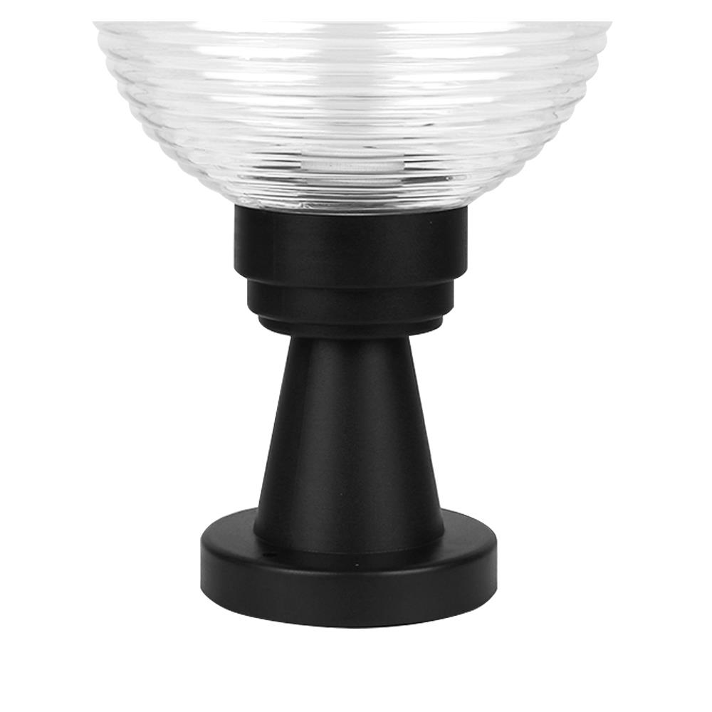 ไฟหัวเสา HK-K1-200 Curly Clear ELEKTRA พลาสติก MODERN สีดำ