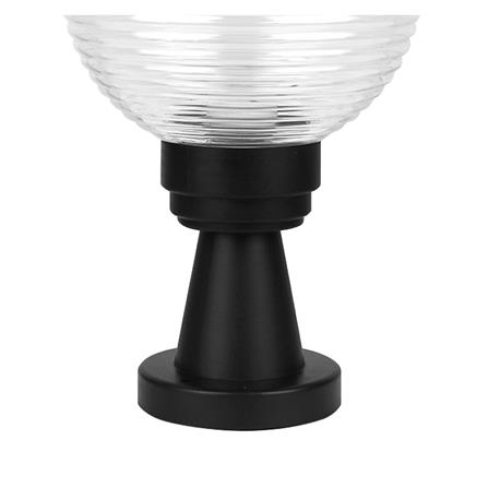 ไฟหัวเสา HK-K1-200 Curly Clear ELEKTRA พลาสติก MODERN สีดำ_1