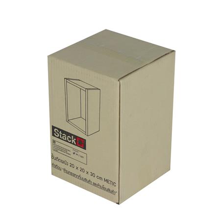 ชั้นติดผนัง STACKO METIC 20x20x30 ซม. สีโรมา_3