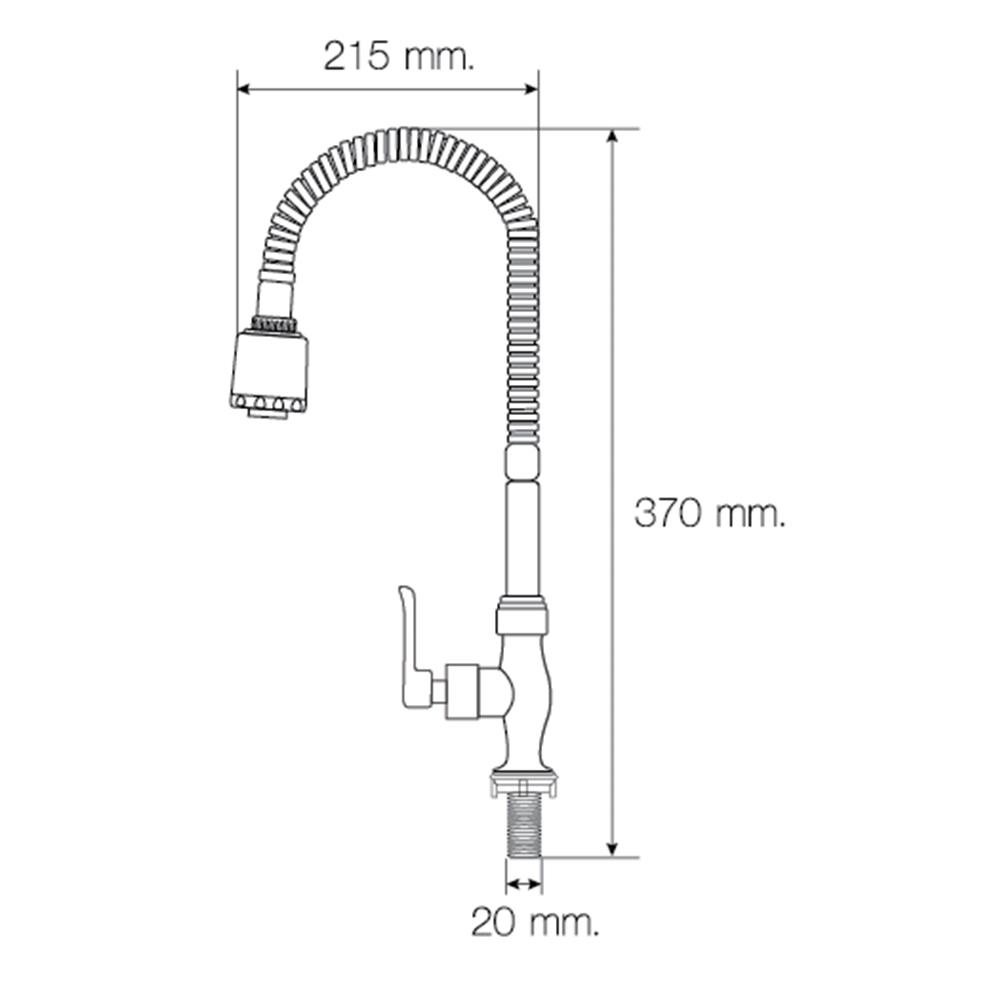 ก๊อกซิงค์เดี่ยว เคาน์เตอร์ MOYA MY-7308