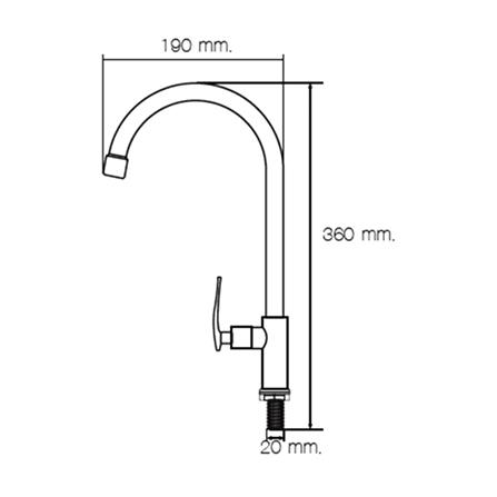 ก๊อกซิงค์เดี่ยวเคาน์เตอร์ MOYA MY-7311_5