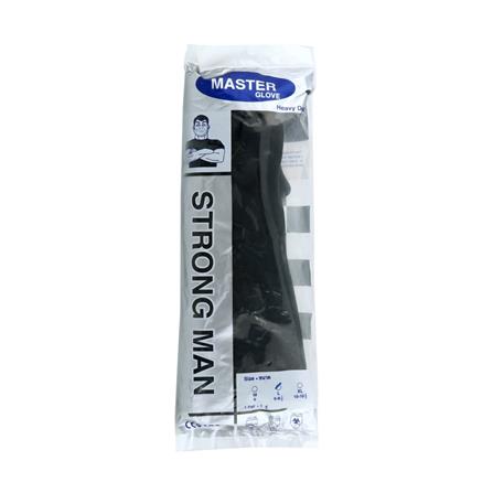 ถุงมือยางอุตสาหกรรม STRONGMAN 16 นิ้ว L สีดำ_3