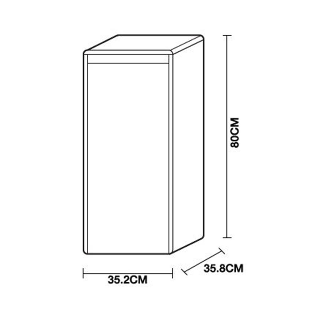 ตู้ข้างเคาน์เตอร์ MOYA PU1002 สีเทาด้าน