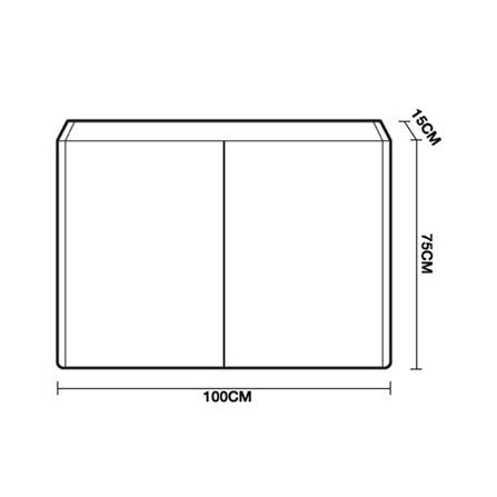 ตู้กระจกเคาน์เตอร์ MOYA PU1002MIR สีเทาด้าน_7