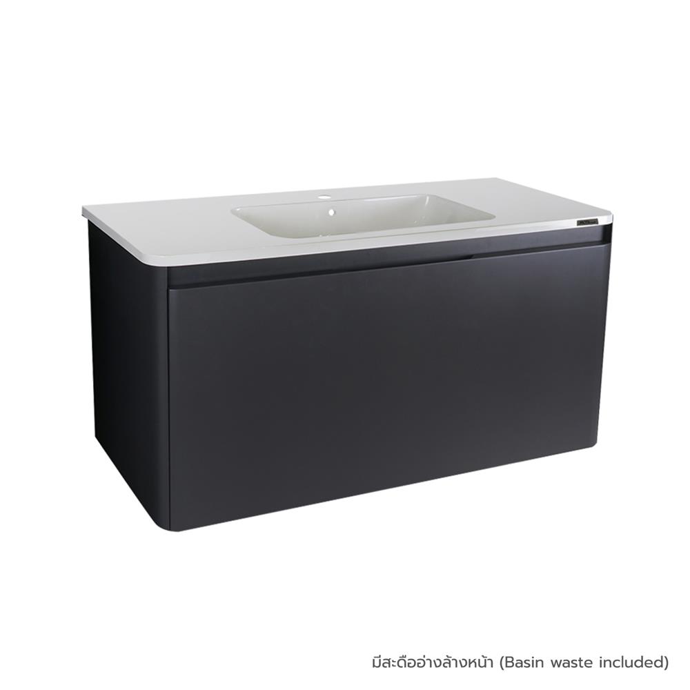 อ่างเคาน์เตอร์ MOYA PU1002WH สีเทาด้าน