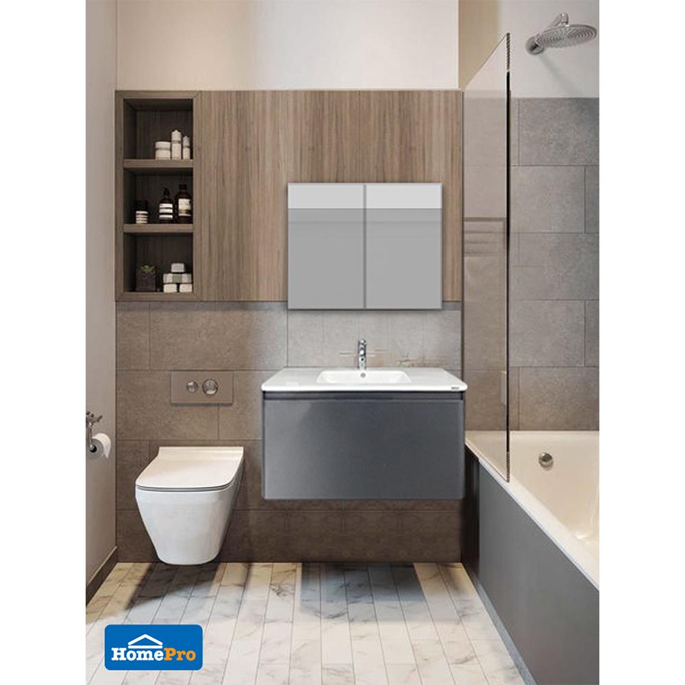 อ่างเคาน์เตอร์ MOYA PU1002WH สีเทาด้าน