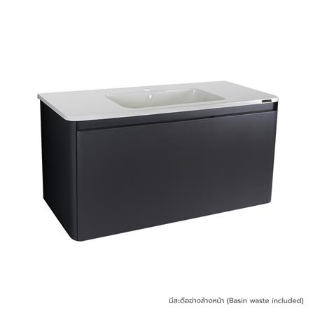 อ่างเคาน์เตอร์ MOYA PU1002WH สีเทาด้าน
