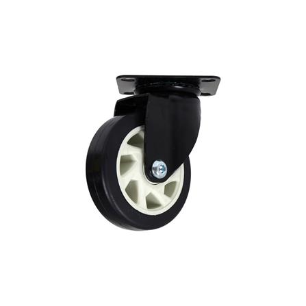 ลูกล้อรถเข็นโพลียูรีเทน FITT 622125 แป้นหมุน ไม่มีเบรก 5 นิ้ว สีดำ_1