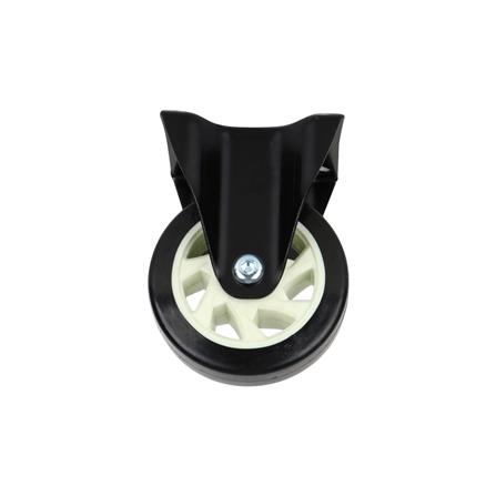 ลูกล้อรถเข็นโพลียูรีเทน FITT 623125 แป้นตาย ไม่มีเบรก 5 นิ้ว สีดำ
