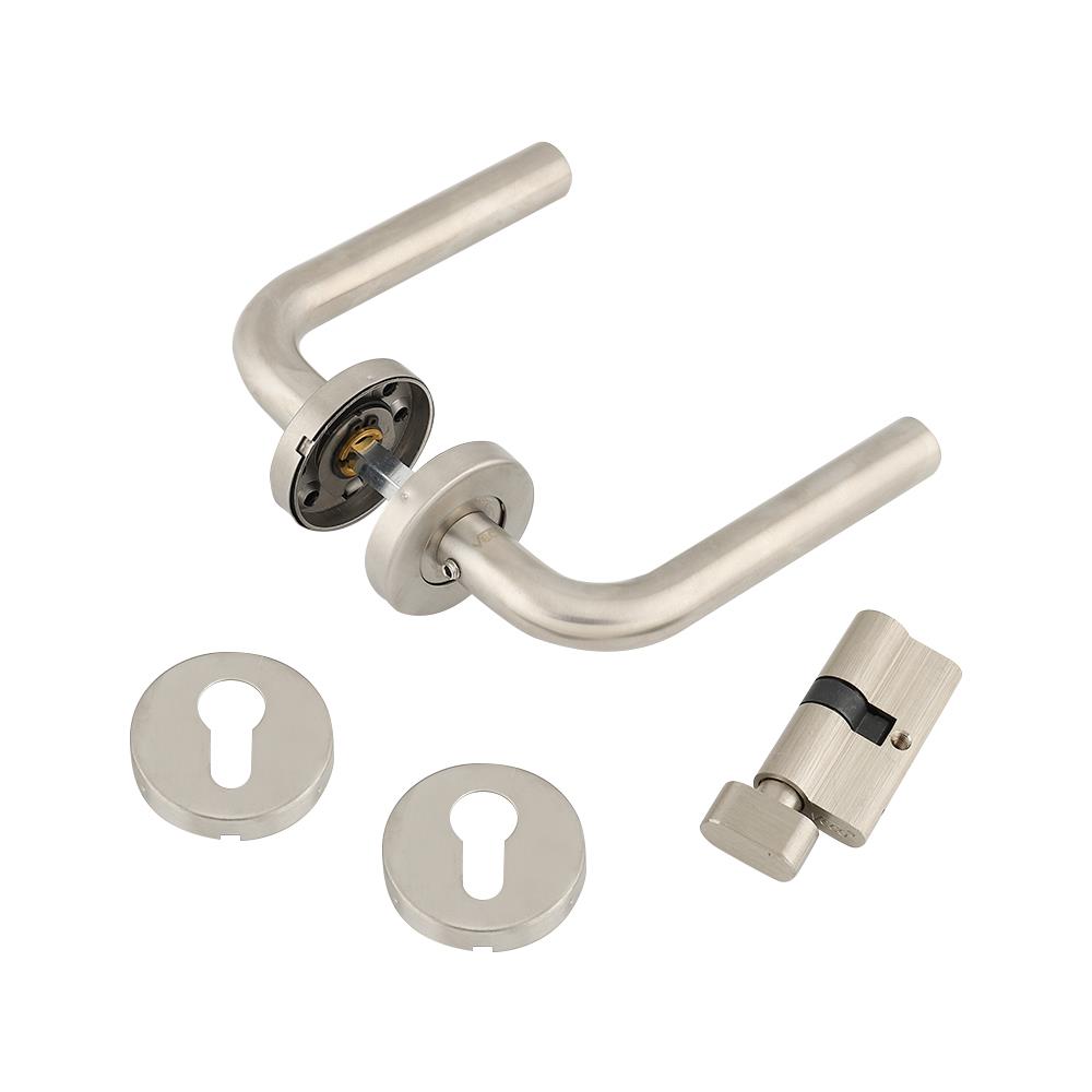 มือจับก้านโยกห้องน้ำ MORTISE VECO LH1033 SS BK สีสเตนเลส