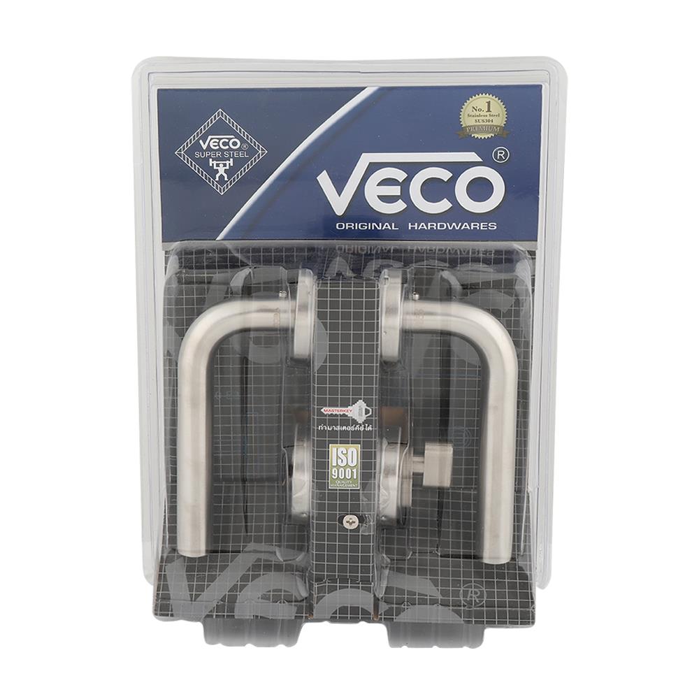 มือจับก้านโยกห้องน้ำ MORTISE VECO LH1033 SS BK สีสเตนเลส