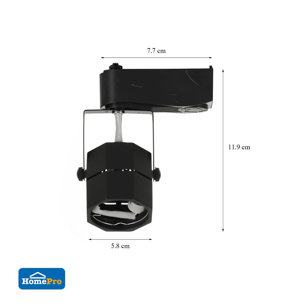 แทรคไลท์ ติดราง GU5.3  CARINI CS15 สีดำ