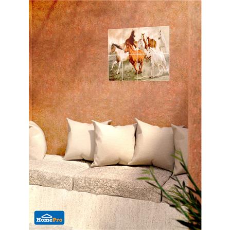 กระเบื้องผนังภาพชุด 8x10 นิ้ว มองโกล น้ำตาล A_2