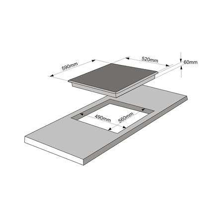 เตาฝังอินดักชั่น TECNOPLUS TNP ID 3060 DG 60 ซม._1