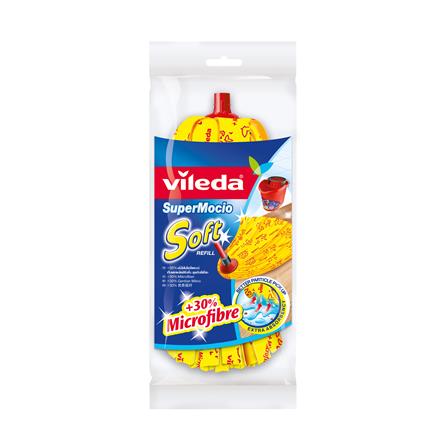 อะไหล่ม็อบไมโครไฟเบอร์หัวจุก VILEDA SUPER MOCIO SOFT 6 นิ้ว สีเหลือง