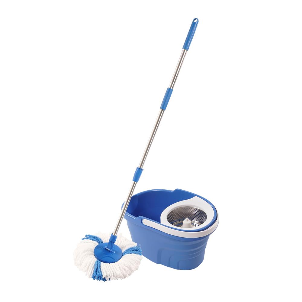 ชุดอุปกรณ์ถังปั่นพร้อมไม้ม็อบ SWASH SMART สีฟ้า