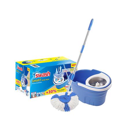 ชุดอุปกรณ์ถังปั่นพร้อมไม้ม็อบ SWASH SMART สีฟ้า_7