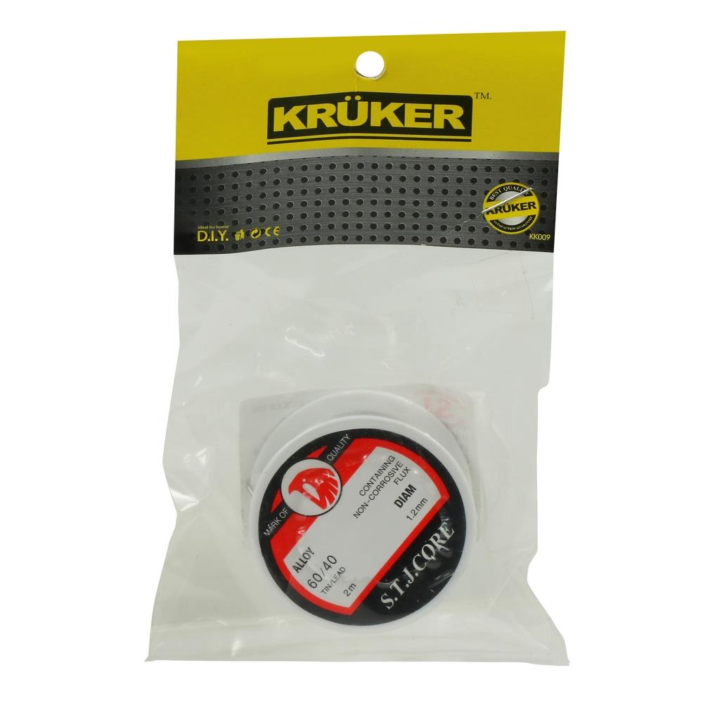 ตะกั่วบัดกรี KRUKER 60/40 1.2 มม. 2 ม.