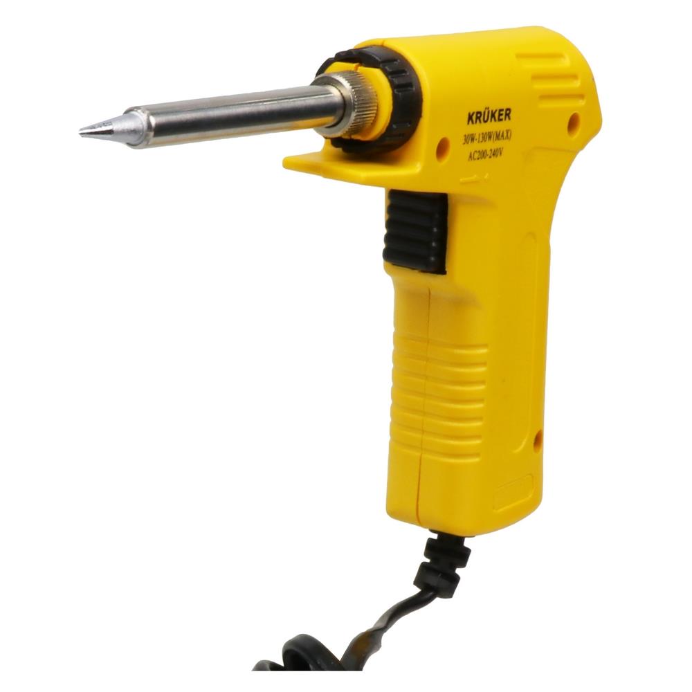 หัวแร้งปืนปรับความร้อนสูง KRUKER 130 วัตต์ สีเหลือง