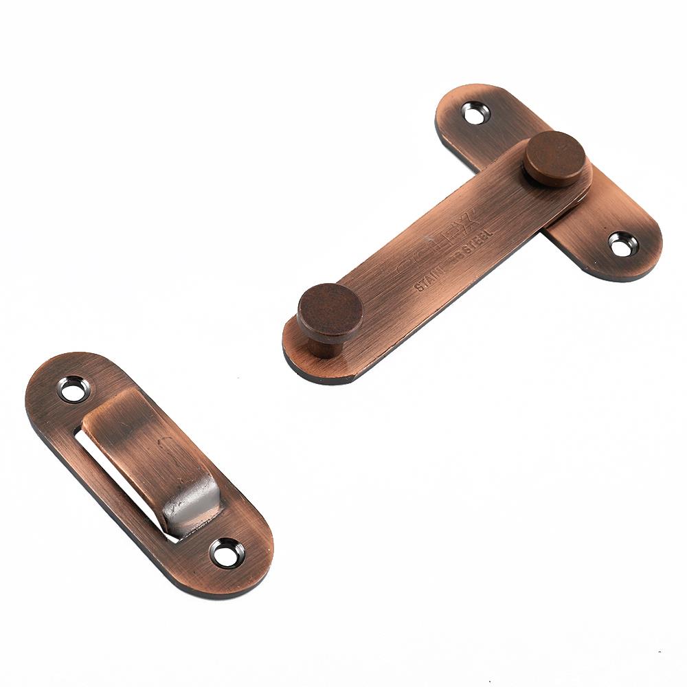 กลอนตัวล็อก SOLEX E3 3 นิ้ว สีทองแดงรมดำ