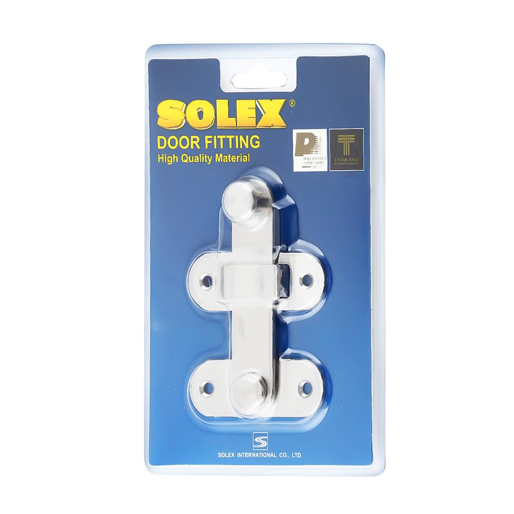 กลอนตัวล็อก SOLEX E4 4 นิ้ว สีสเตนเลส