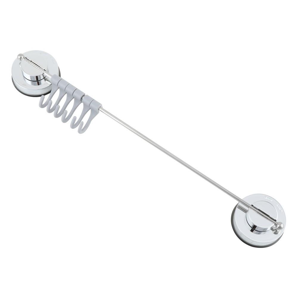 ราวแขวนสเตนเลสสุญญากาศ+6ตะขอ DEHUB MUH400-SS60