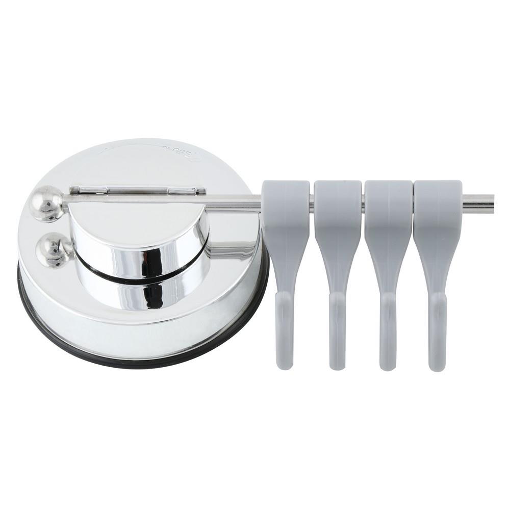 ราวแขวนสเตนเลสสุญญากาศ+6ตะขอ DEHUB MUH400-SS60