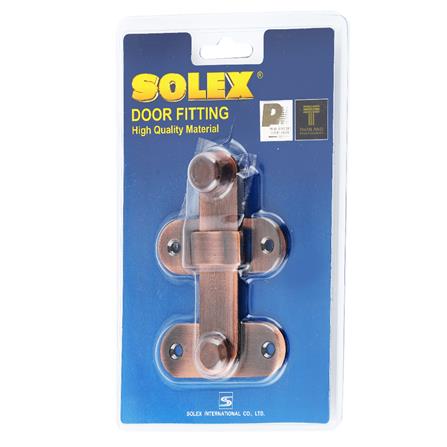 กลอนตัวล็อก SOLEX E4 4 นิ้ว สีทองแดงรมดำ_3