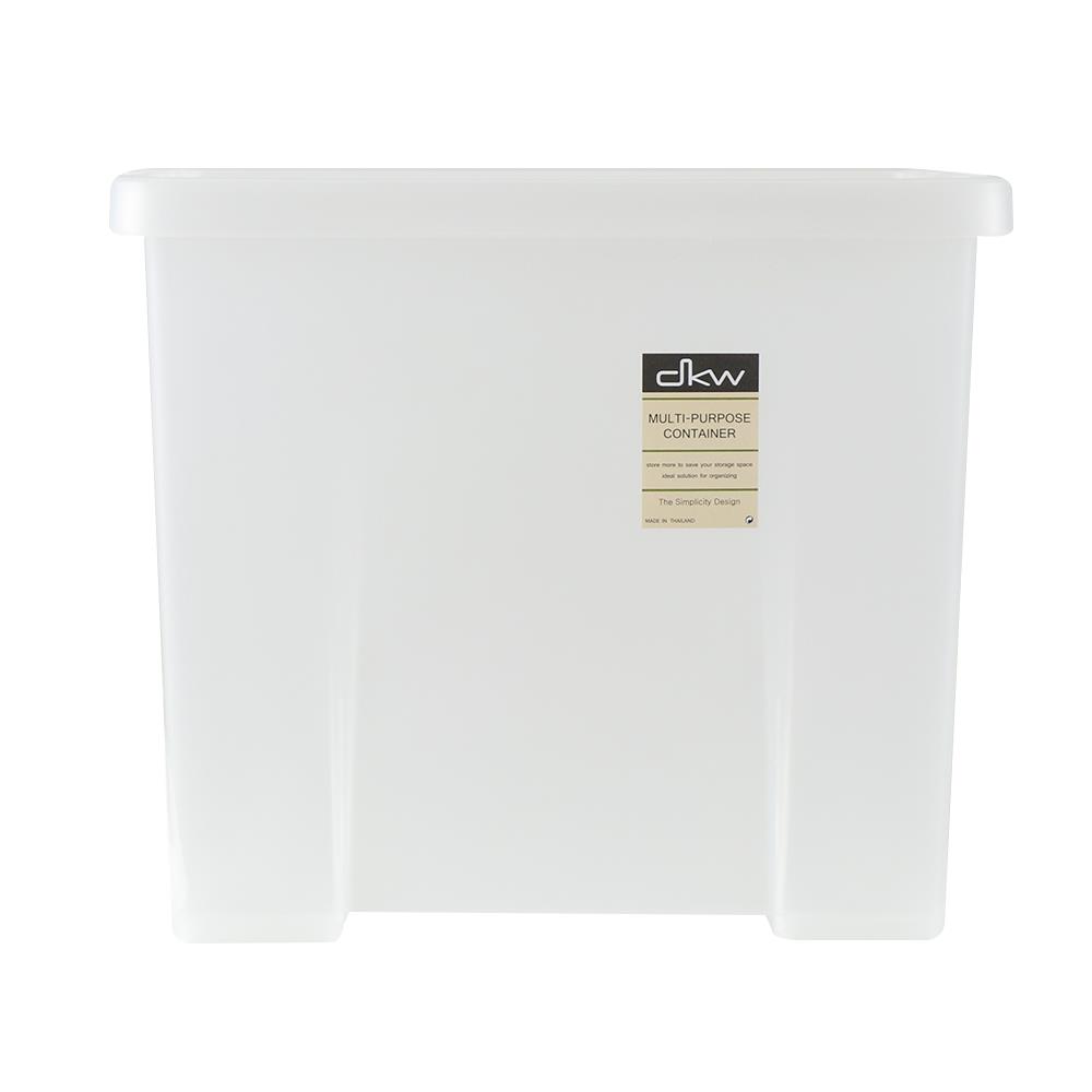กล่องเก็บของ ฝาล็อค DKW A4 28.6x38.5x33 ซม. สีขาว