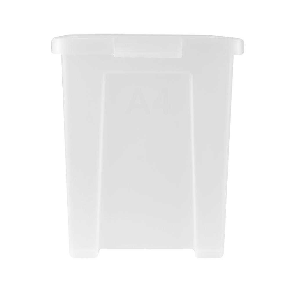 กล่องเก็บของ ฝาล็อค DKW A4 28.6x38.5x33 ซม. สีขาว