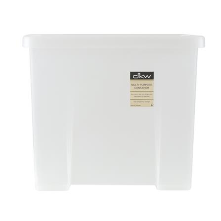 กล่องเก็บของ ฝาล็อค DKW A4 28.6x38.5x33 ซม. สีขาว