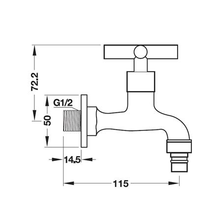 ก๊อกล้างพื้น 1 ทาง HAFELE 495.61.021_3